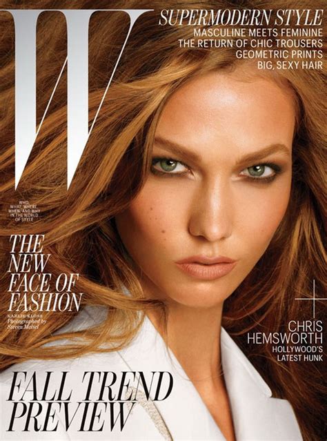 Karlie Kloss Graces The July 2012 Cover Of W Magazine By Steven