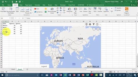 Addin Mapas De Bing Para Excel 2016 Youtube