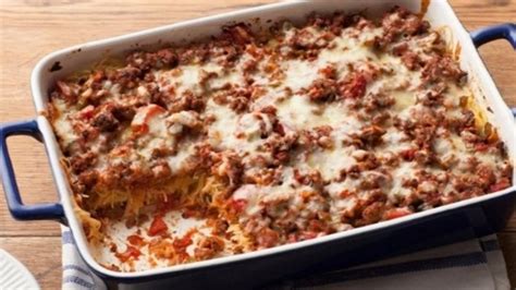 It has the ability to change cooking temperature and time, and has the easiest controls on a small appliance that i have seen. Baked Spaghetti | Recipes | Food Network UK