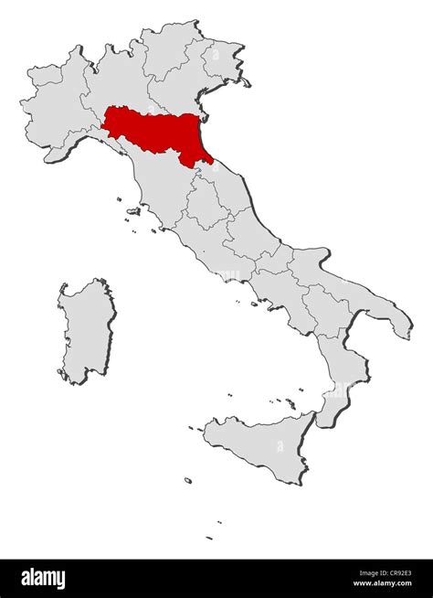 Cartina Dell Italia In Bianco