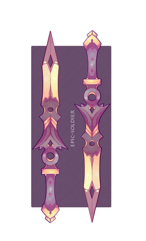Dual Dagger Raffle Closed By Epic Soldier On Deviantart Anime