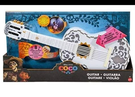 Disneypixar Coco Guitar Interactive Playable Musical Toy Sounds Lights