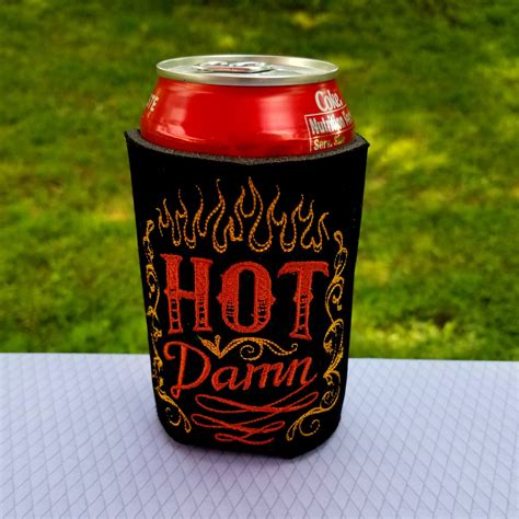 Hot Damn Drink Wrap Insulated Foam Embroidered Etsy