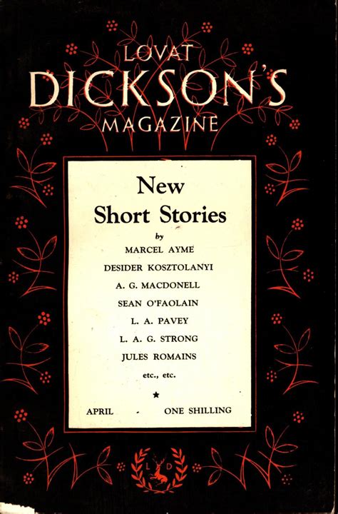 Lovat Dicksons Magazine Vol 2 No 4 April 1934 By Thompson P