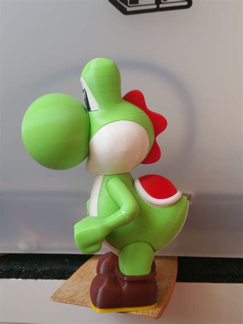3d Printable Yoshi From Mario Games Multi Color By Bruno Pitanga Maia