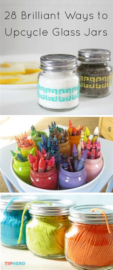 Save That Glass Jar Here Are 28 Wonderful Ways To Upcycle It Crafts With Glass Jars Upcycle