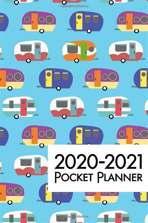 2020 2021 Pocket Planner Camper 24 Month Monthly Pocket Calendar By Ms