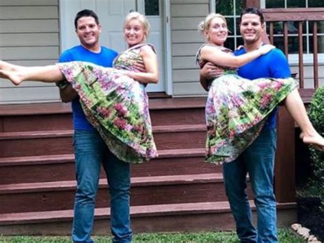 Double Wedding Identical Twin Sisters Marry Identical Twin Brothers The Courier Mail