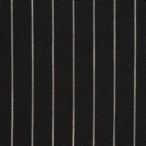 Essentials Black White Stripe Upholstery Drapery Fabric Onyx