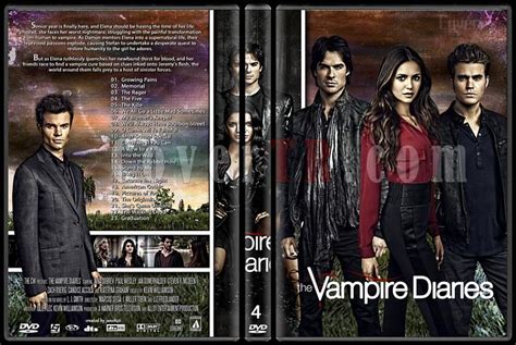 The Vampire Diaries Seasons 1 5 Custom Dvd Cover Set English