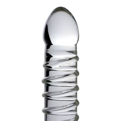 Anal Vaginal Ribbed Xl Dildo Huge Large Plug Thick Girth Cock Glass