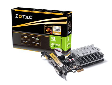 Buy Zotac Geforce Gt 730 1gb Pcie X1 Graphics Card Black