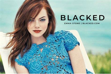 Emma Stone For Blacked Blackedfantasy