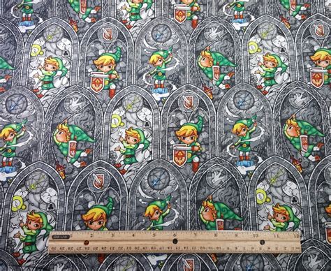 Zelda Fabric Yardage Or Fat Quarter Fq The Legend Of Zelda The Wind