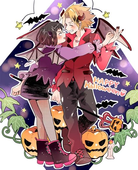 Kaminari Denki And Jirou Kyouka Anime Anime Halloween My Hero Academia