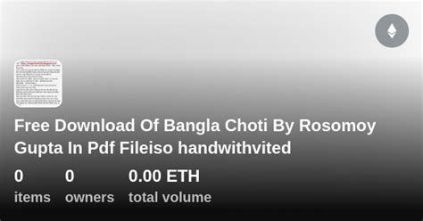 Free Download Of Bangla Choti By Rosomoy Gupta In Pdf Fileiso