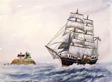 Sailing Ship Painting By Lynne Parker