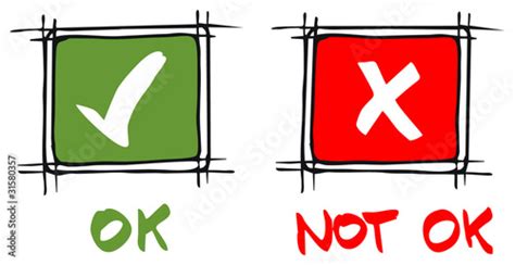 Checkbox Ok Not Ok Stock Image And Royalty Free Vector Files On