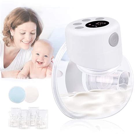 Portable Electric Breast Pump Wearable Hands Free Automatic Milker Baby Breastfeeding Milk