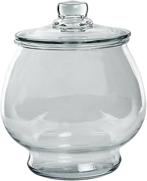 Anchor Hocking 1 Gallon Glass Cookie Jar With Cover Large Pack Of 2
