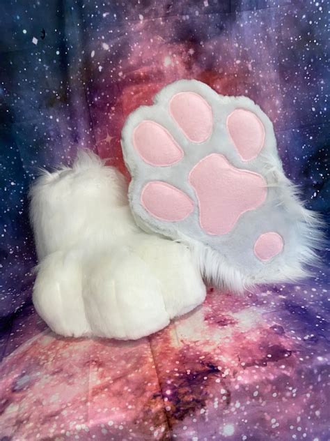 Indoor Furry Costume Feet Paws Cosplay Fursuit Etsy