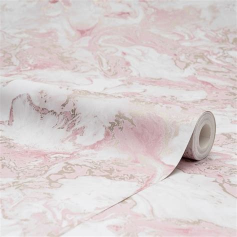Liquid Marble Wallpaper In Pink And Gold Marble Wallpaper Pink And