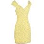Yellow Lace Pencil Dress, Cute Yellow Dress, Yellow Lace Dress, Cute Yellow Dress, Yellow Pastel ...