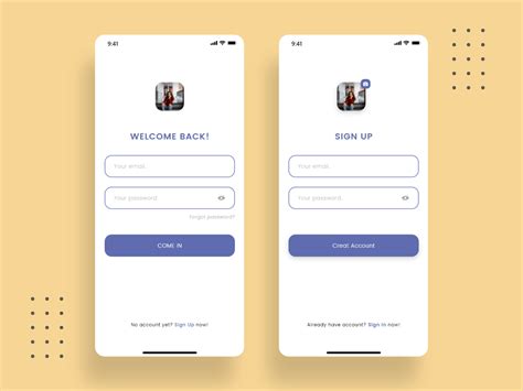 Sign In And Sign Up Screens For Mobile App Uplabs
