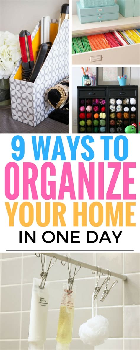 9 Ways To Organize Your Home In One Day That Actually Works Craftsonfire
