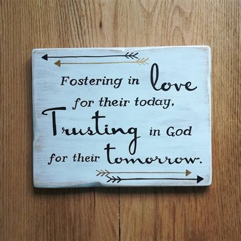T Foster Care Sign Fostering In Love Foster Care Etsy