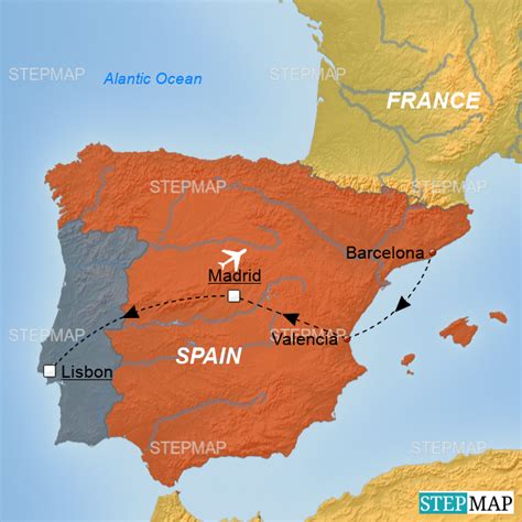 Stepmap Test Map Spain Landkarte Für Spain