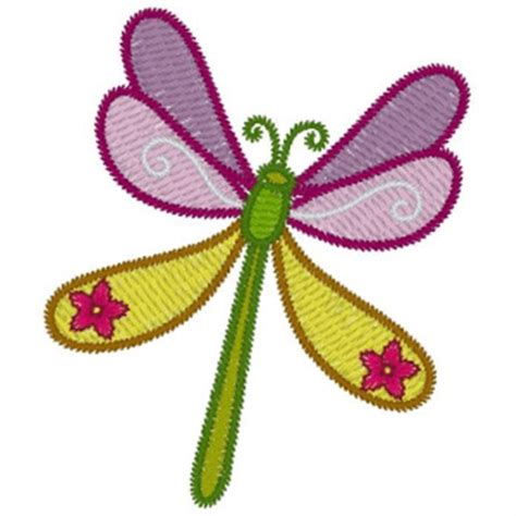 Annthegran Free Embroidery Design Floral Dragonfly 220 Inches H X 1