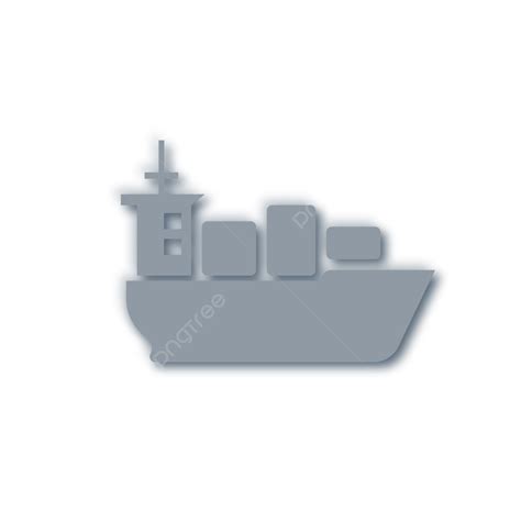 Gambar Ikon Kapal 3d Membuat Simbol Kapal Pengiriman Barang Png Dan