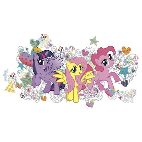 Roommates My Little Pony Wall Graphics Peel And Stick Giant Wall Decals