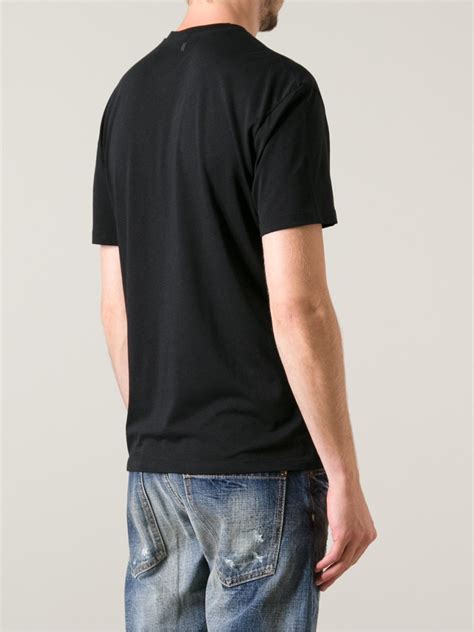 Neil Barrett Printed Tshirt In Black For Men Lyst