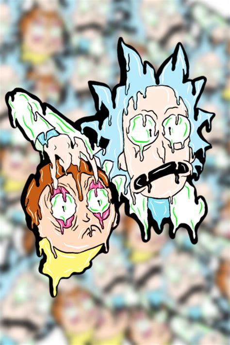 Get inspired by our community of talented artists. Trippy Rick & Morty Stickers Funny Cartoon TV Show Vinyl ...