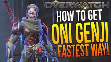 Overwatch How To Get Best Genji Skin Ever Oni Genji Skin Fastest Way