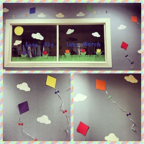 Lets Fly Into March Bulletin Board Idea School Decorations A Lot Of