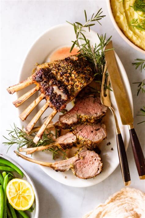 Mustard And Herb Crusted Rack Of Lamb Lenas Kitchen