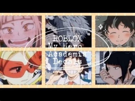 Roblox Decal Ids Anime Mha 37 Decals For Roblox Ideas Anime Images