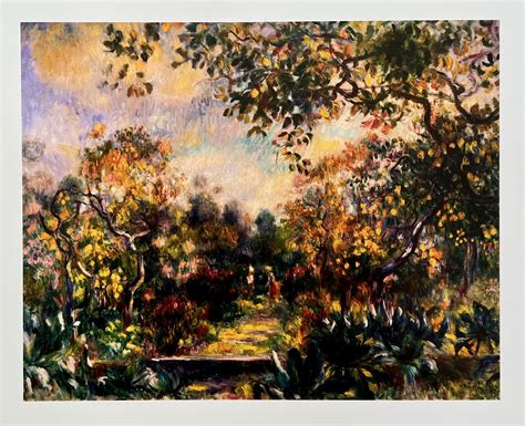 Pierre Auguste Renoir Landscape At Beauleiu Plate Signed Lithograph