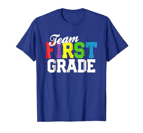 Large Size Shirts Team First Grade 1st Back To School T Shirt Teacher
