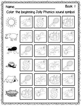 Features all the 42 letter sounds. Phonics Beginning Sound Worksheets | Jolly phonics, Phonics, Jolly phonics activities