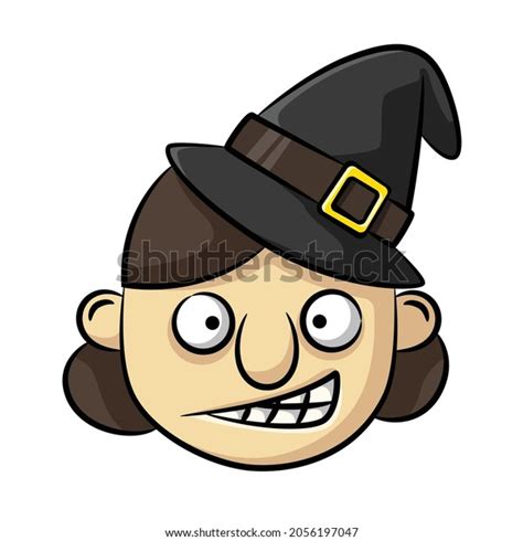 Wizard Face Drawing Style Isolated Vector Stock Vector Royalty Free