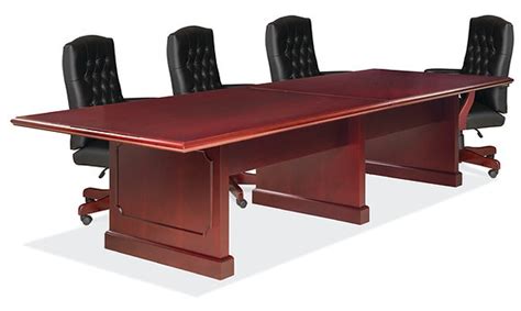 Traditional Rectangular Conference Table W Panel Base 12 Office