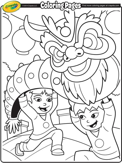 Chinese new year dragon coloring pages. Chinese New Year Dragon Coloring Page | crayola.com