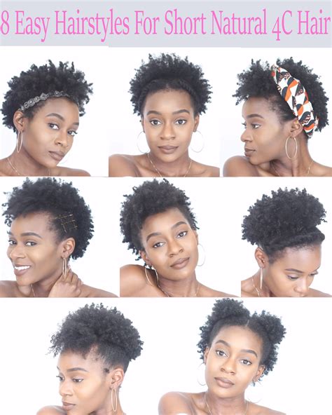 I think this hairstyle would be a perfect protective style for black hair needs more protection than straight hair as our strands are more prone to breakage and with it s coilier texture. 8 Easy Protective Hairstyles For Short Natural 4C Hair ...
