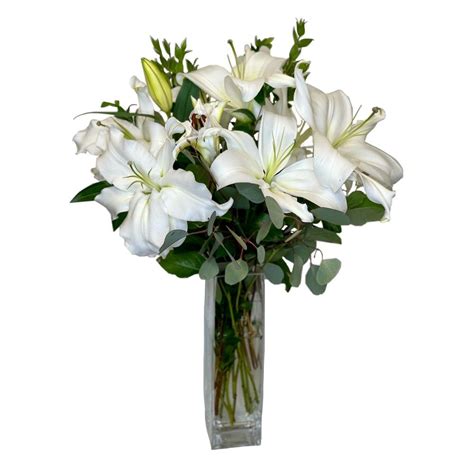 White Lily Vase Standard Lily Vases Oriental Lily White Lilies