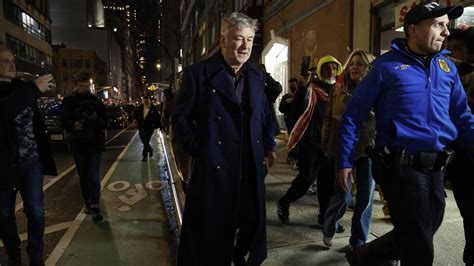 Alec Baldwin Escorted By NYPD After Clashing With Pro Palestine Protesters
