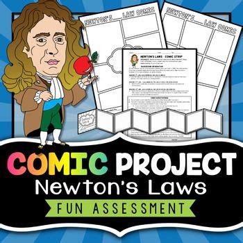 Newton S Laws Project Comic Strip Activity Newtons Laws Motion